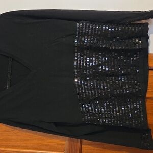 Brooks Brothers Black Embellished Sweater